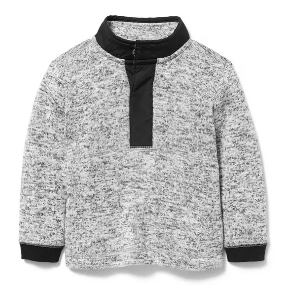 Janie and Jack Other - NWT Janie and Jack Half Snap Fleece Sweater Heather Grey 6-12 mos